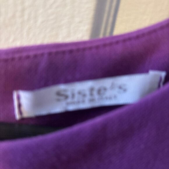 Made in Italy purple sleeveless dress - Picture 2 of 2